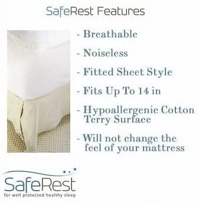 Hypoallergenic Waterproof King Mattress Protector P22645