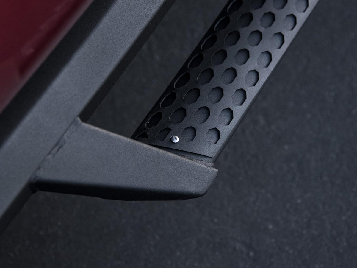 Matte Black Drop Step Bars A307