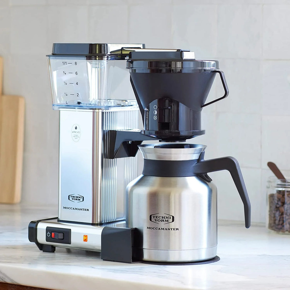 Polished Silver Coffee Brewer, 32 oz O882