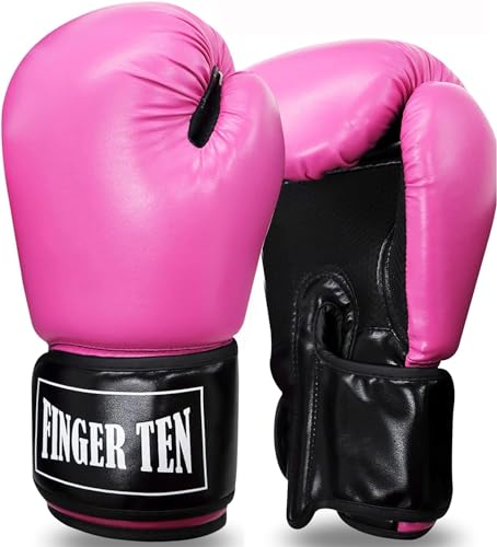 Black Leather Boxing Gloves V1188