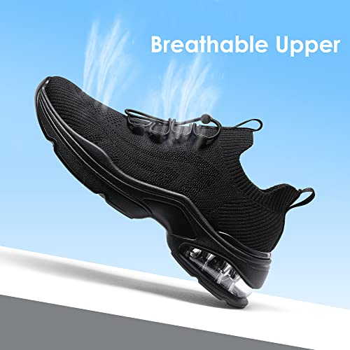 Slip-on Air Cushion Slip Resistant Walking Sneakers O308
