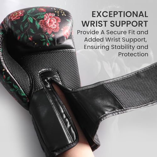 Black Leather Boxing Gloves V1188