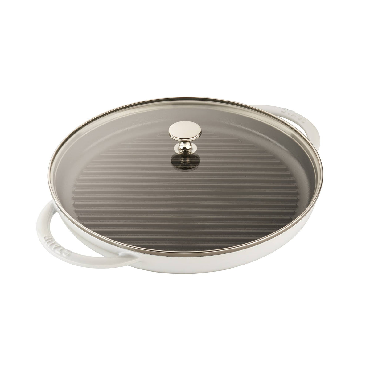White 12-in Cast Iron Round Steam Grill L1018