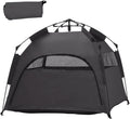 Dark Gray Pop Up Dog Tent with Carrying Bag A183495