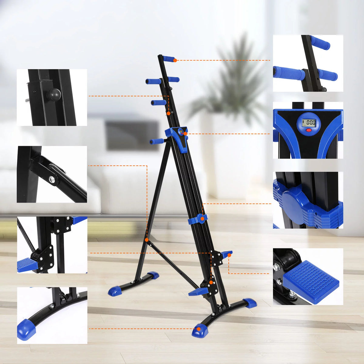 Vertical Climber and Folding Stair Stepper Machine A349548