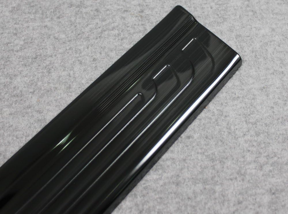 Black Stainless Door Sill Scuff Plate Trim Pack of 2 N39828