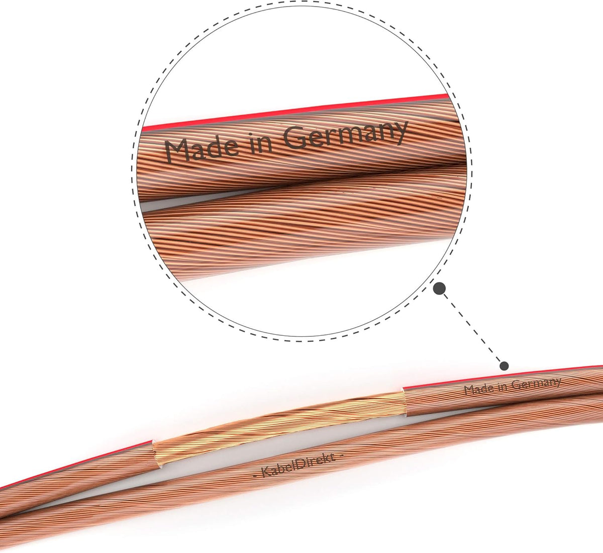 Pure Copper 16 AWG Speaker Wire 100 feet C899682