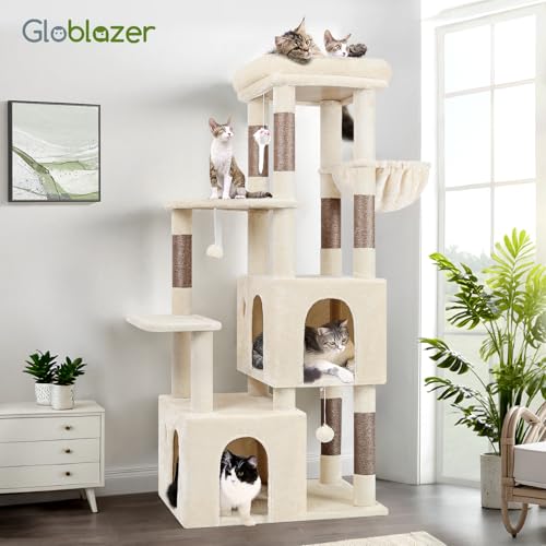 Light Grey Heavy Duty Cat Tree with Scratching Post I99285