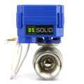 1x22 Stainless Steel Electrical Ball Valve with Full Port, 9-24V DC, 3 Wire Setup W382