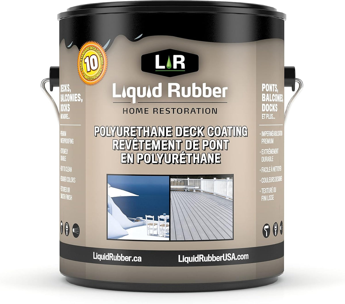White 5 Gallon Deck Coating T175157