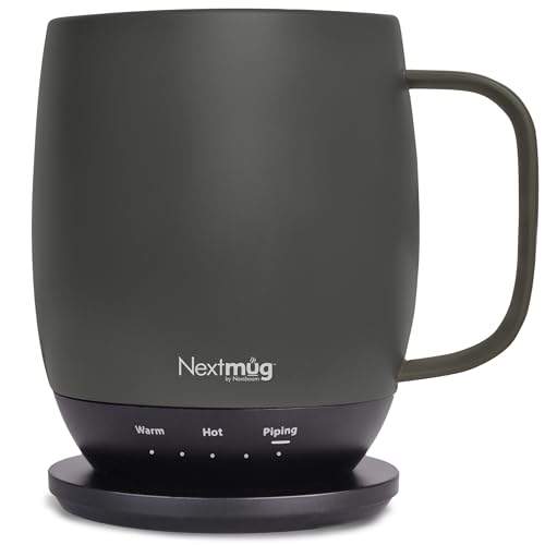 Black 14 oz Self-Heating Coffee Mug P535