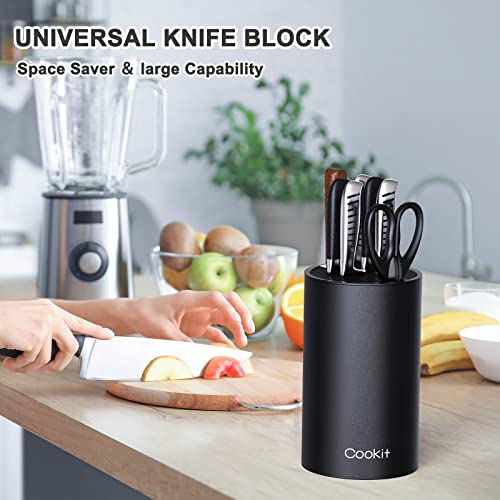 Black Detachable Knife Block with Scissors Slot Q438800