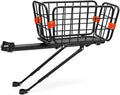 Bike Rear Rack with Basket, 165 LB Load, Aluminum Alloy, Quick Release, Pack of 2 G1879