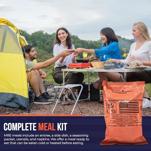 MRE 1 case of 10 pack/ 20 Humanitarian Meals Ready to Eat Q787159