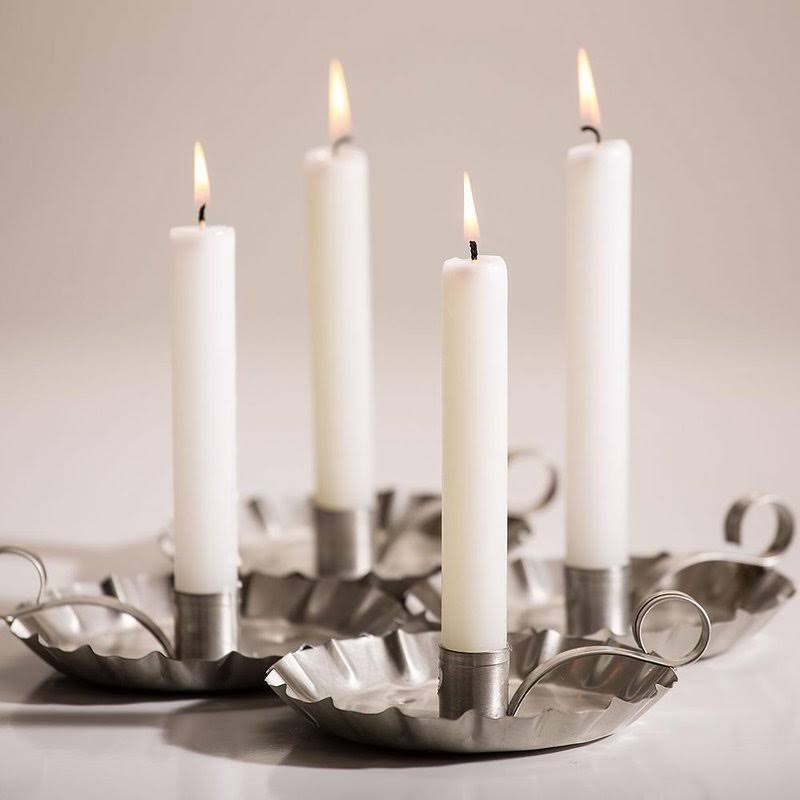 White Dripless Candles Pack of 12 B8128