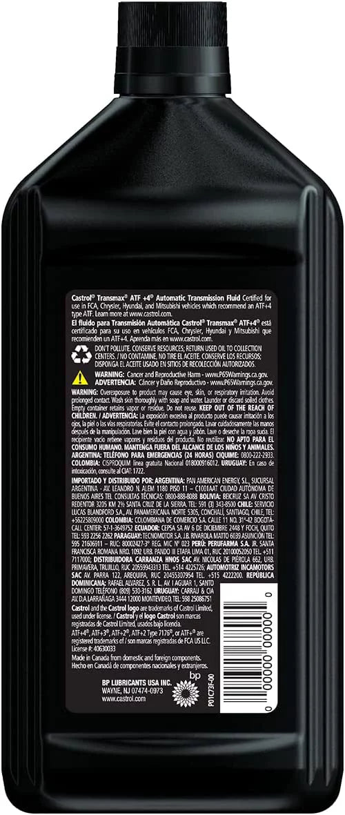 1 Quart Case of 6 Automatic Transmission Fluid M3821