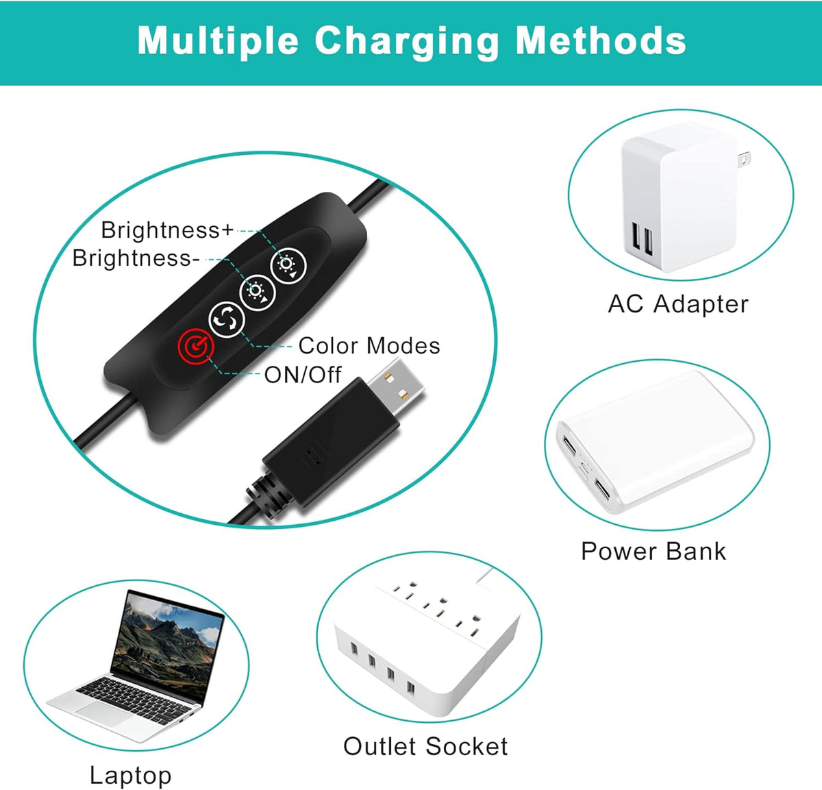 Video Conference Lighting with 3 Light Modes D69878
