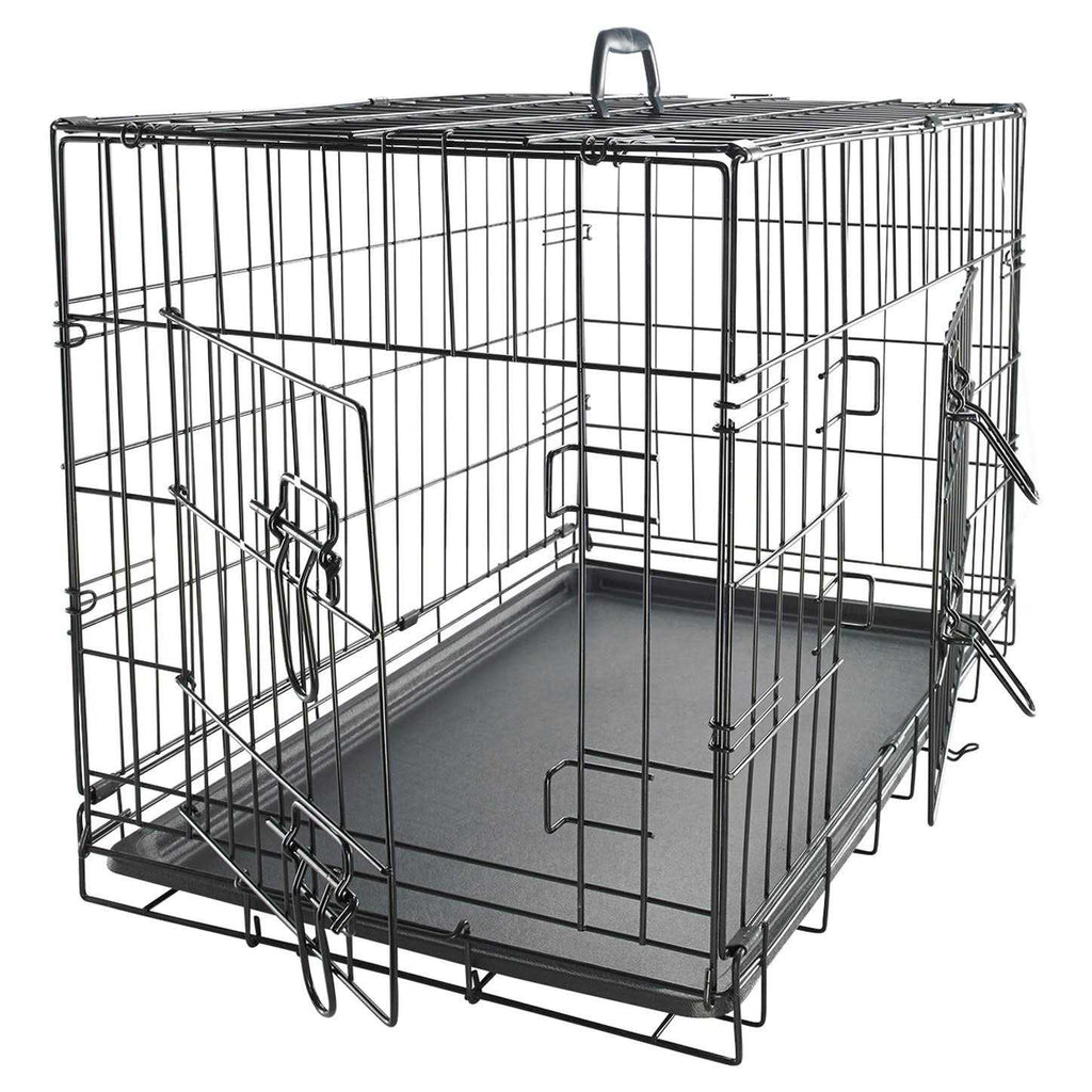 Double-Door Folding Wire Dog Crate L7148