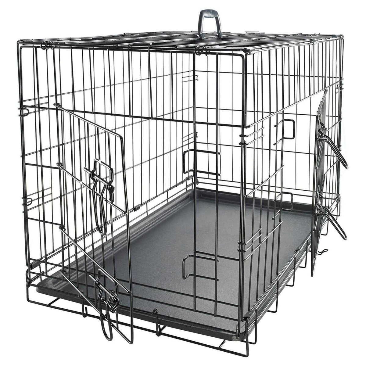 Double-Door Folding Wire Dog Crate L7148