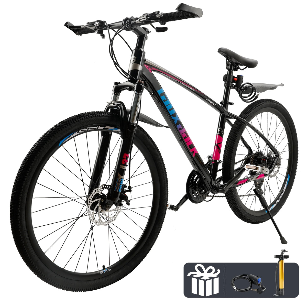 Full Suspension 21 Speed 27.5 inch Dual Disc Brake Mountain Bike Y424935