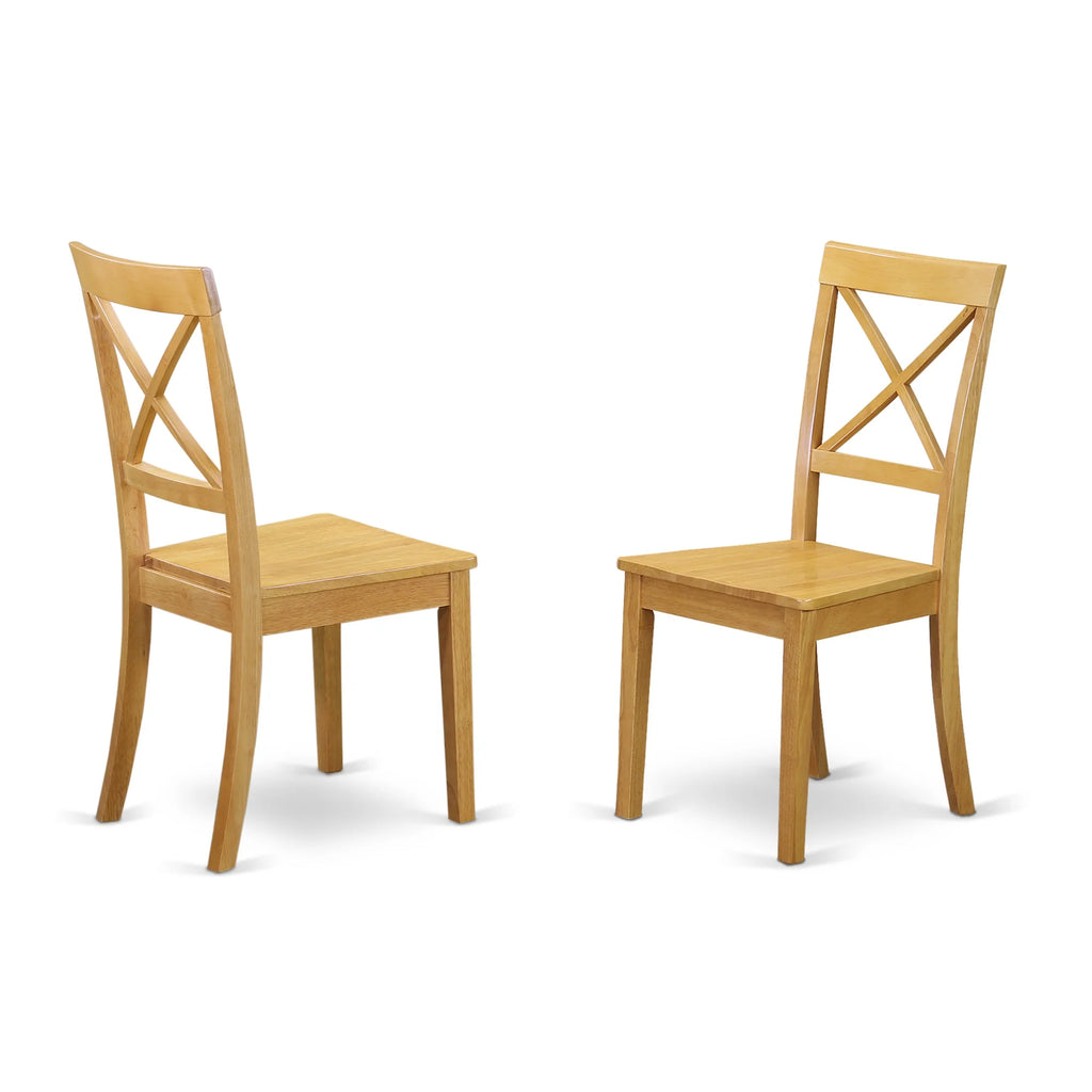 5-piece Wood Dining Table and Chairs in Oak C784