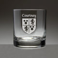 Set of 4 Etched Tumbler Glasses F764