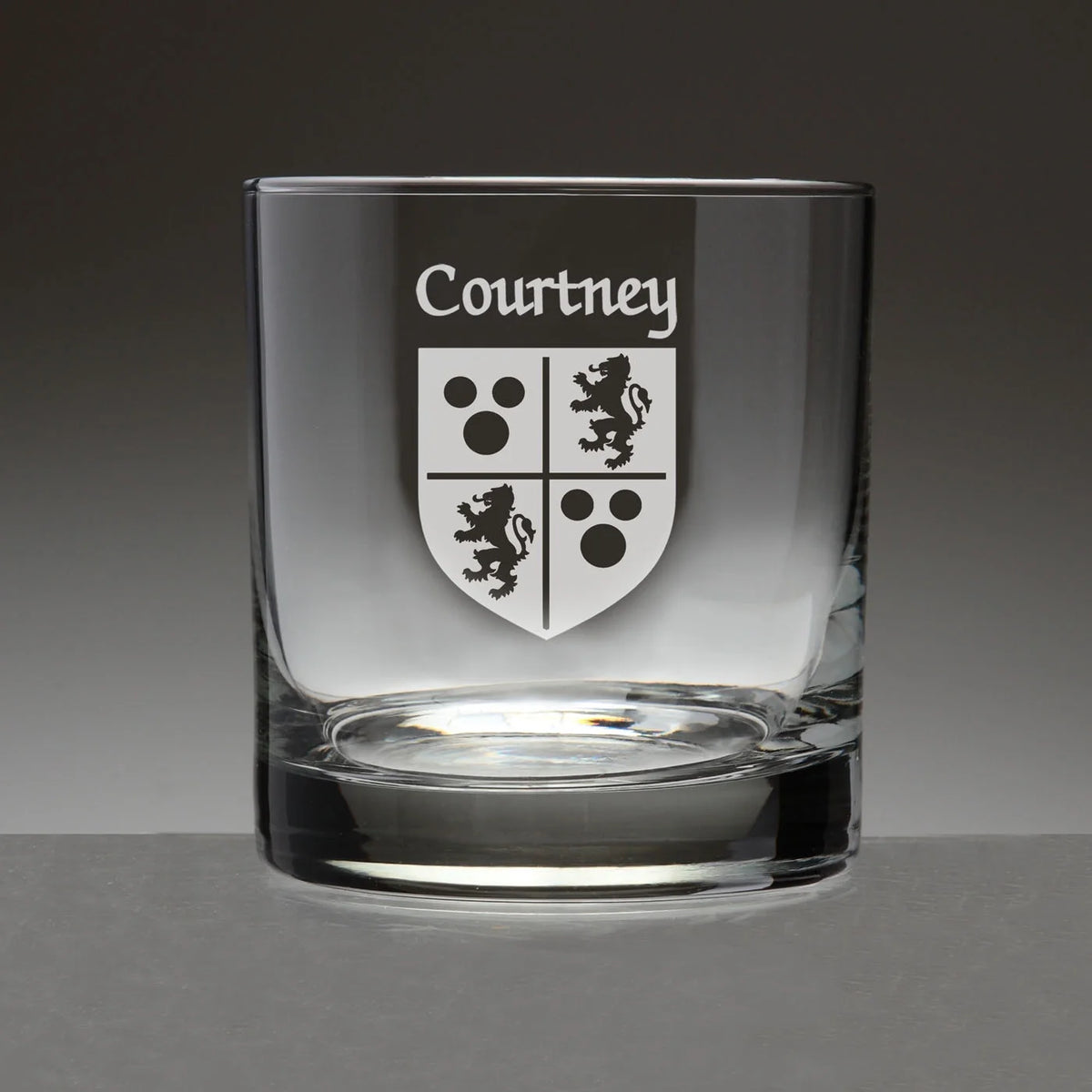 Set of 4 Etched Tumbler Glasses F764