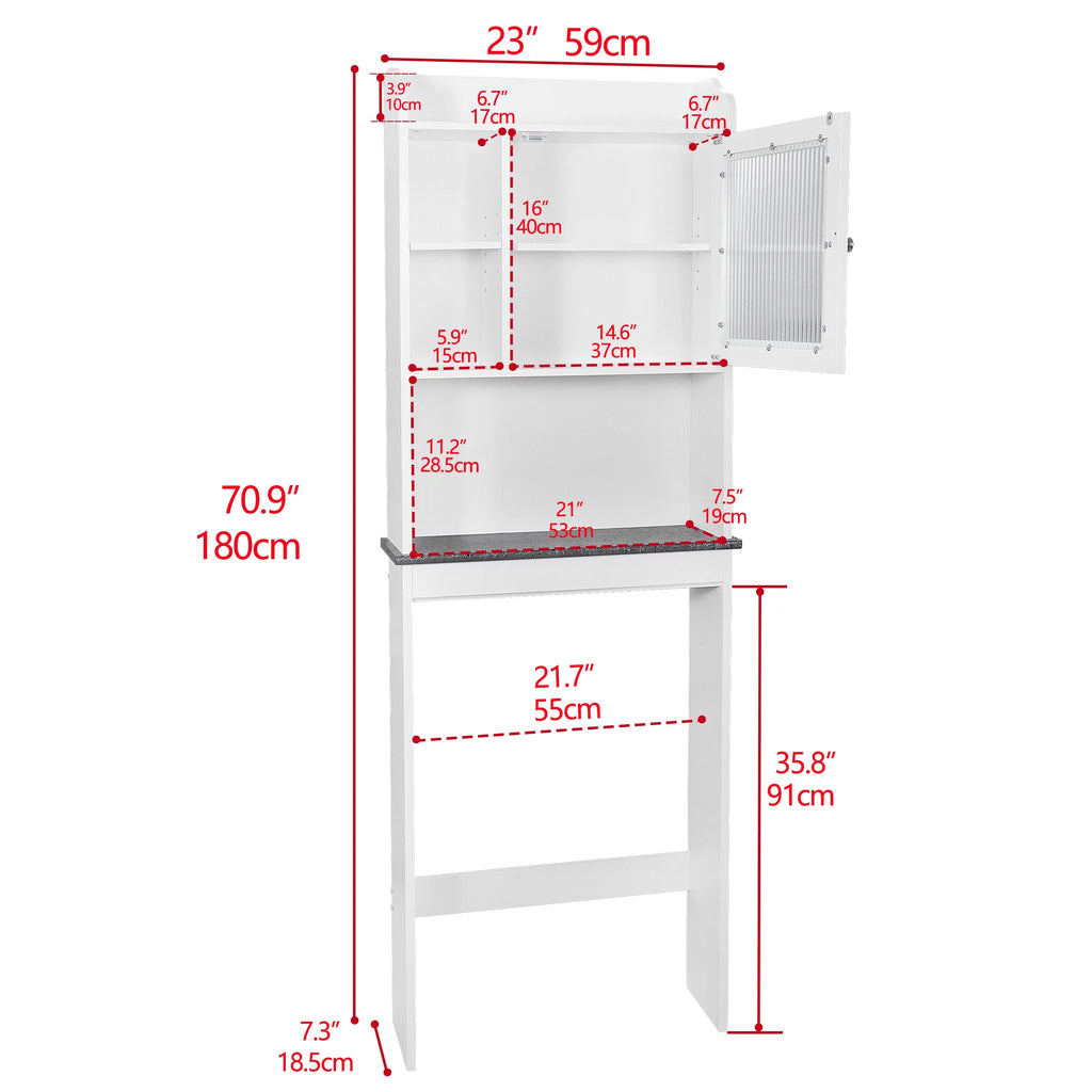 Over The Toilet Storage Cabinet White B521632