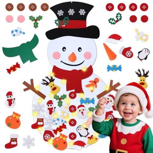 Felt Christmas Tree Set with 34 Detachable Ornament H6015