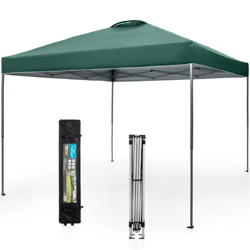 10' x 10' Blue Pop Up Canopy Tent with Wheeled Bag S680