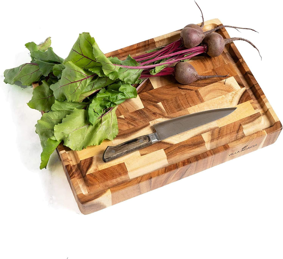Large Wood Cutting Board with Juice Groove, 17x12 Inch, Pack of 2 O99053