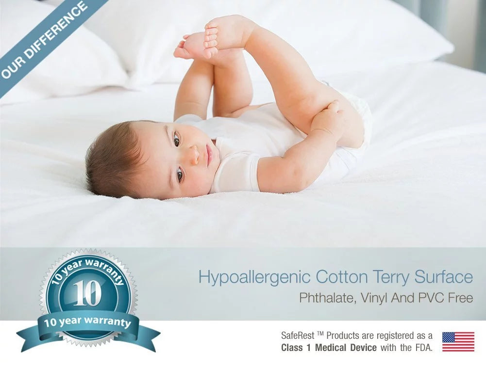 Hypoallergenic Waterproof King Mattress Protector P22645