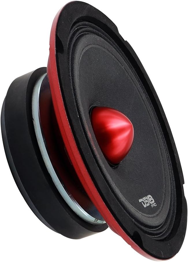 Red Steel Basket 10 Midrange 600W Max 300W RMS 8 Ohms Car Speaker Q9755