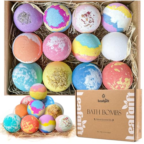 12 Pc Handmade Bath Bombs with Sea Salt Cocoa & Shea Butter P8919