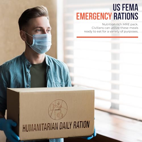 MRE 1 case of 10 pack/ 20 Humanitarian Meals Ready to Eat Q787159