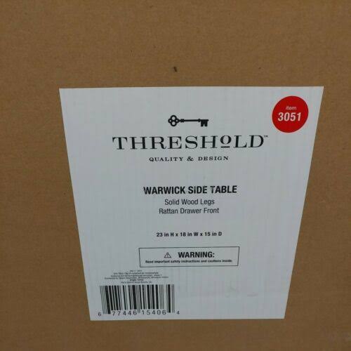 White End Table with Drawer D312