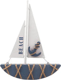 Wooden Sailboat Model Decoration 8.3 x 1.18 x 11 Inches P214