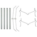 Front Disc Brake Caliper Hardware Kit with Springs and Pins U617288