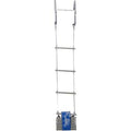 Two-Story Fire Escape Ladder, Steel, Black E790083