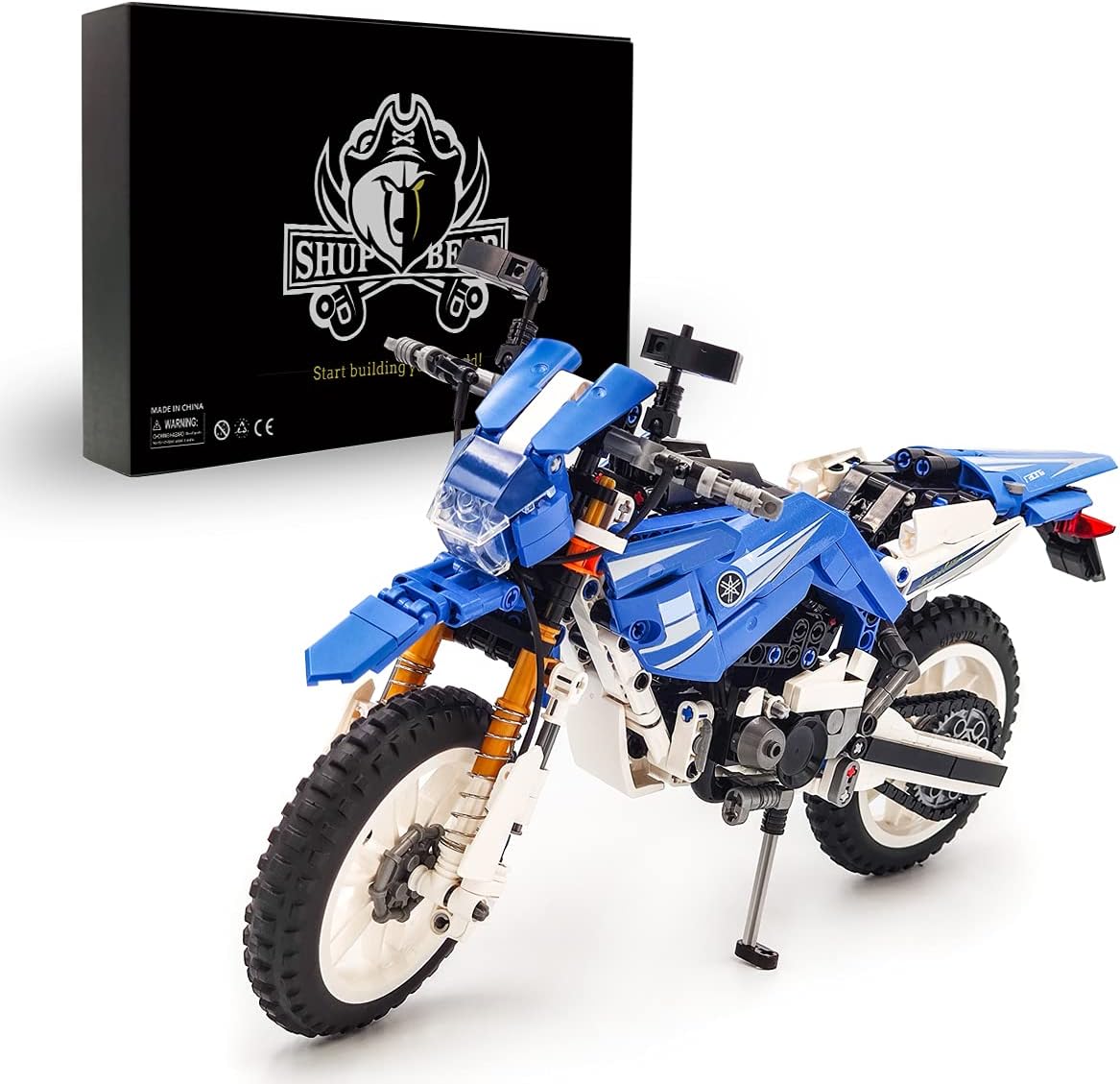 Blue Motorcycle Building Blocks 799 PCS K40129