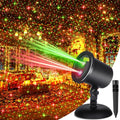 Red & Green Stars Motion Laser Christmas Lights Projector Q263766