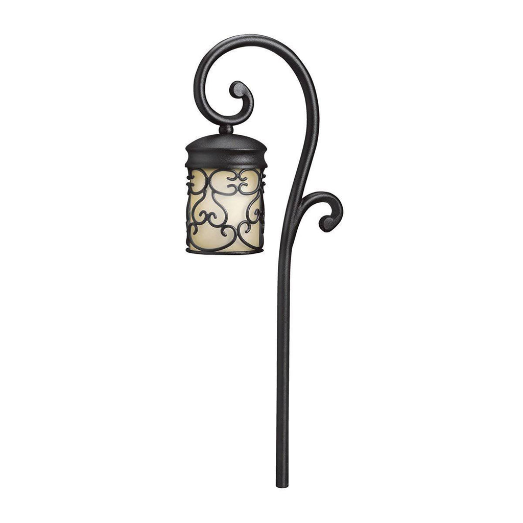 Textured Black Landscape Path Light L301