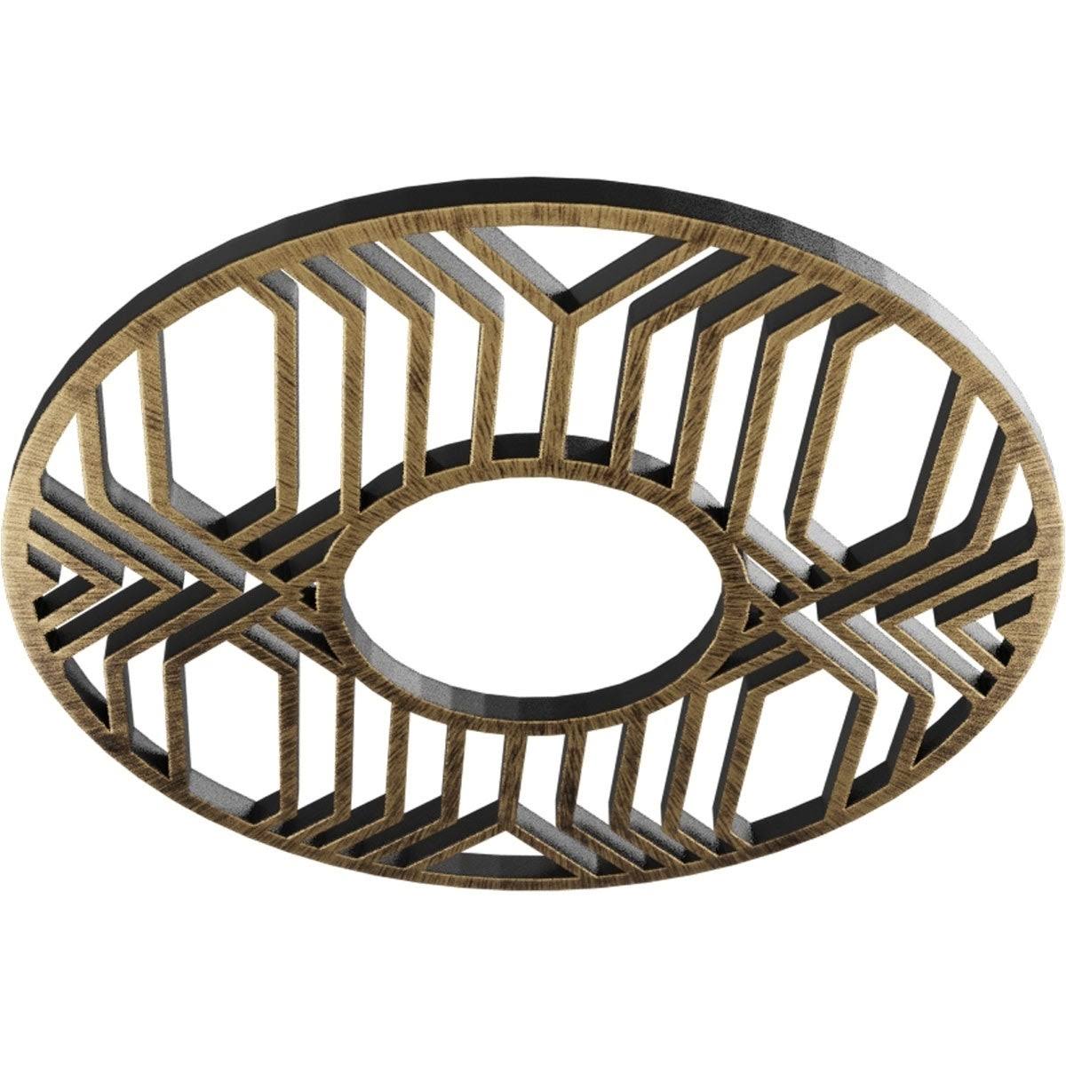 36x22OD x 13 1/8x22ID x 1x22P PVC Pierced Ceiling Medallion Y677920