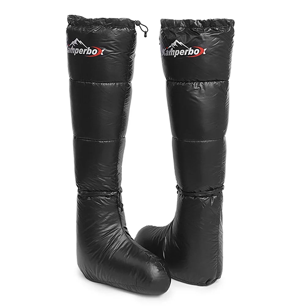 Winter Down Booties Socks with Adjustable Drawstring V542