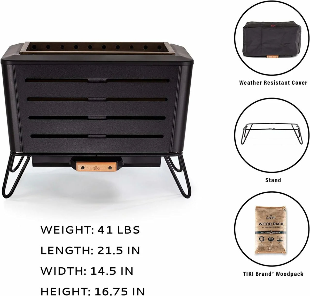 21.5 Inch Smokeless Metal Fire Pit C146964