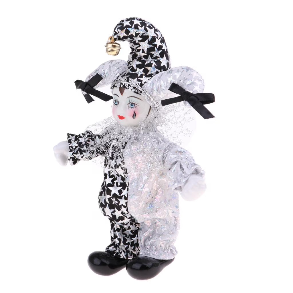 8 inch Porcelain Doll Harlequin Doll Toys F513