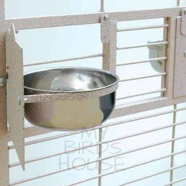 White Play Top Cage with Bar Spacing W71151