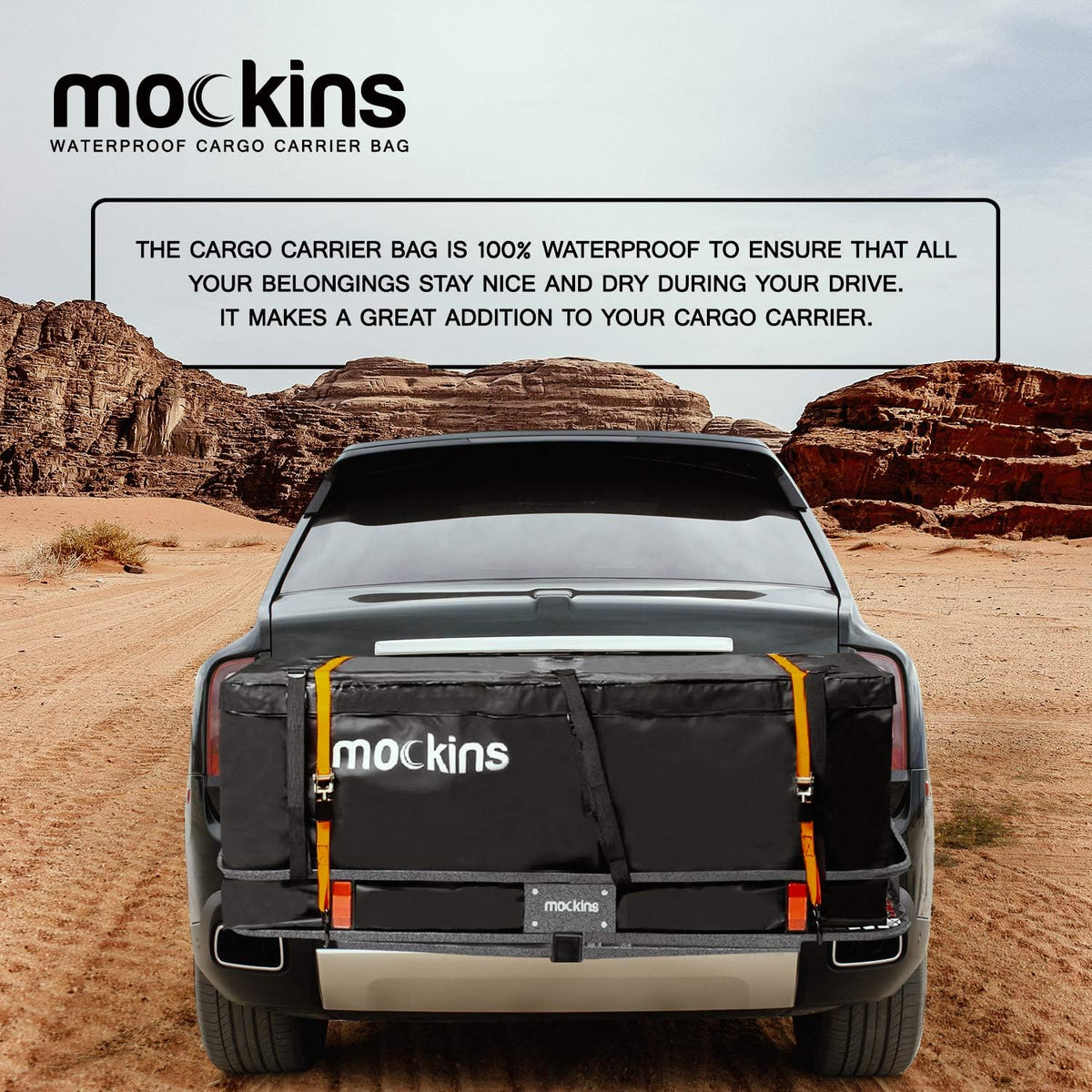 25 Cu Ft Waterproof Cargo Bag for Hitch Carrier with Straps R596