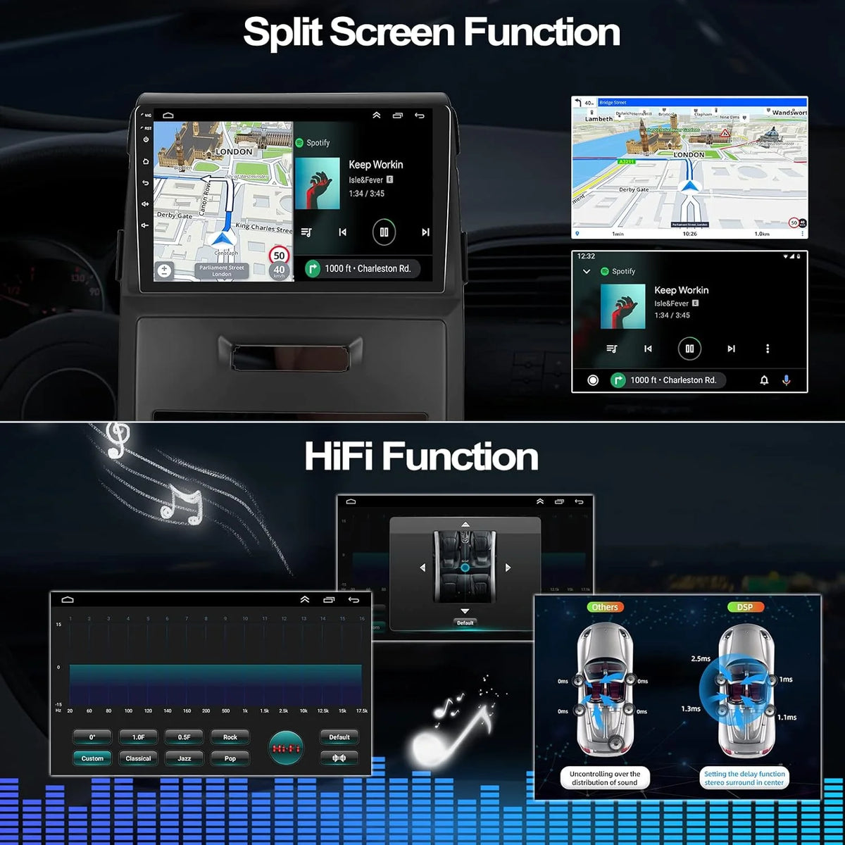 Android 13 9 Inch Touchscreen Car Stereo Radio with Backup Camera K401160