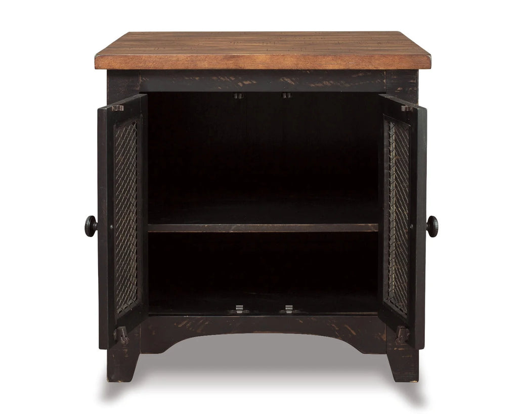 Black/Brown End Table L880078